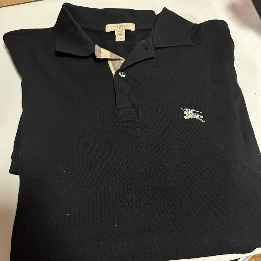 Authentic Burberry Black Polo